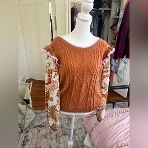 Fate orange and pink sweater #sweaterweather